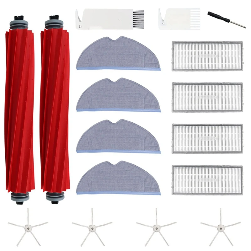 

Запчасти для пылесоса Roborock S7 T7S T7plus, основная и боковая щетки, фильтр НЕРА, аксессуары для замены