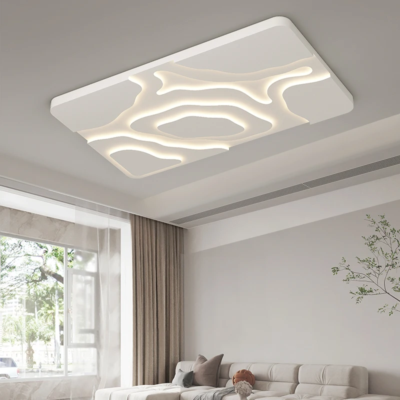 

100W Remote Control Dimming LED Ceiling Lights For Living Room Bedroom White Modern Ceiling Lamp Iron Body