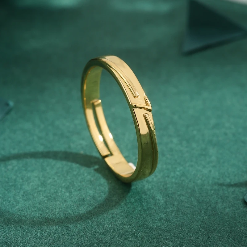 Высококачественное креативное цифровое регулируемое кольцо с фианитами и медью