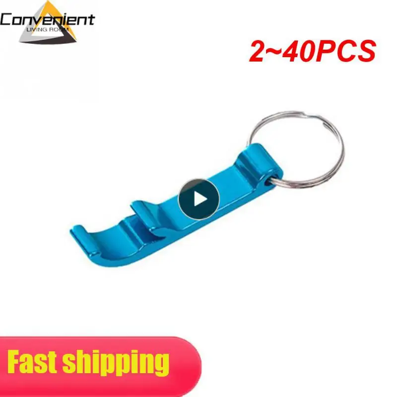 

Портативная открывалка для бутылок 4 в 1, 2-40 шт., алюминиевое кольцо для пива, вина, напитков, открывалка для бутылок, инструменты для кухни и бара