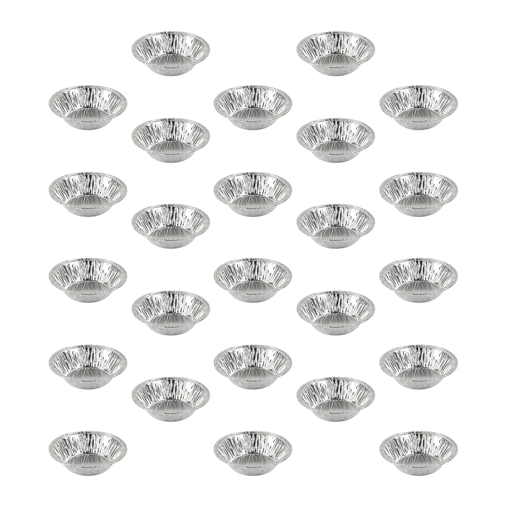 250 Pcs Egg Tart Tin Foil Mold Muffin Bakery Cup Baking Molds Dishes for Oven Pan Round