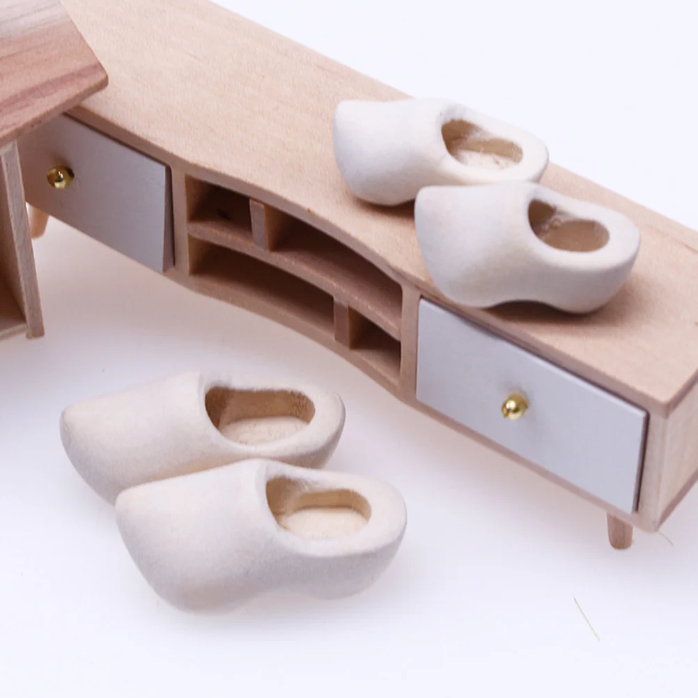 4 шт. декоративные деревянные Мини-туфли