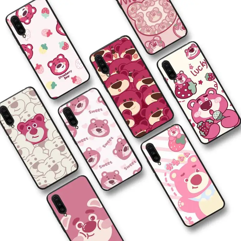 

Cute Cartoon Strawberry Bear Phone Case For Xiaomi 9 mi8 F1 9SE 10lite note10lite Mi8lite xiaomi mi 5x