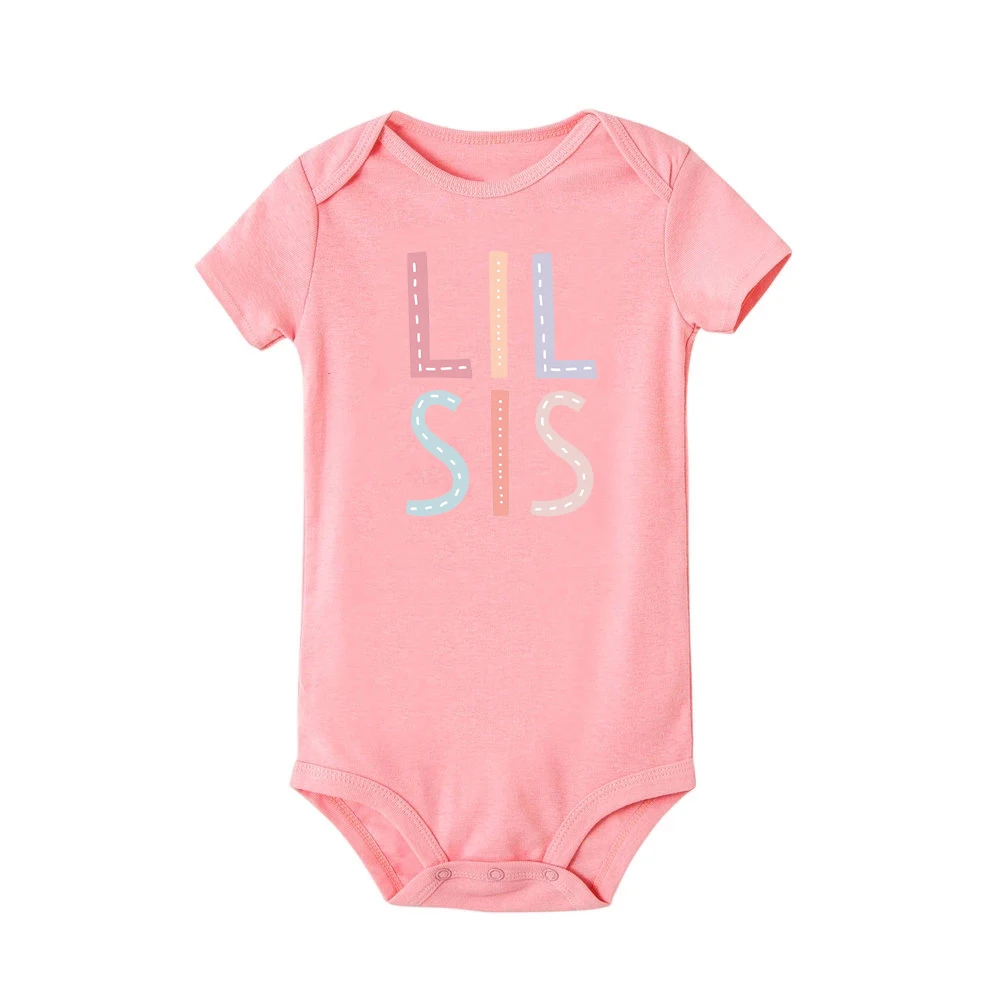 Комбинезон для детей с коротким рукавом и надписью Big Brother/Little Sister - купить по