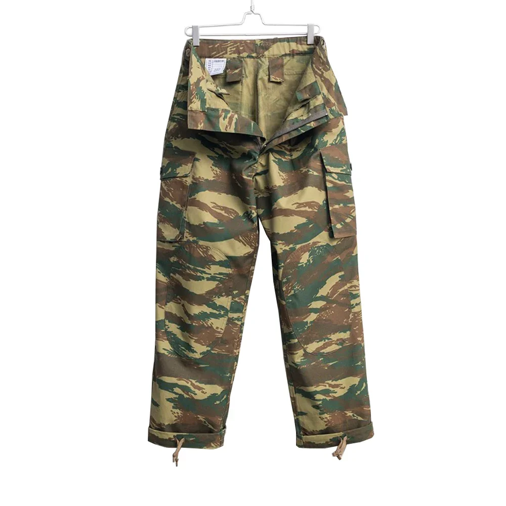 Повседневные спортивные штаны в стиле ретро цвета хаки камуфляжный свободный