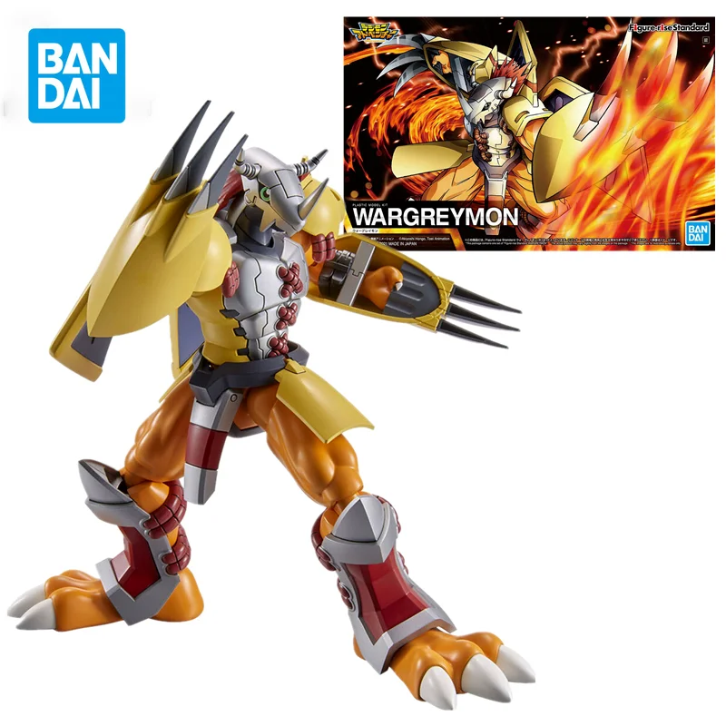 

Original Genuine Figure-rise Digimon Adventure War Greymon TV Version Joints Movable Anime Action Figure Toys Gifts for Children