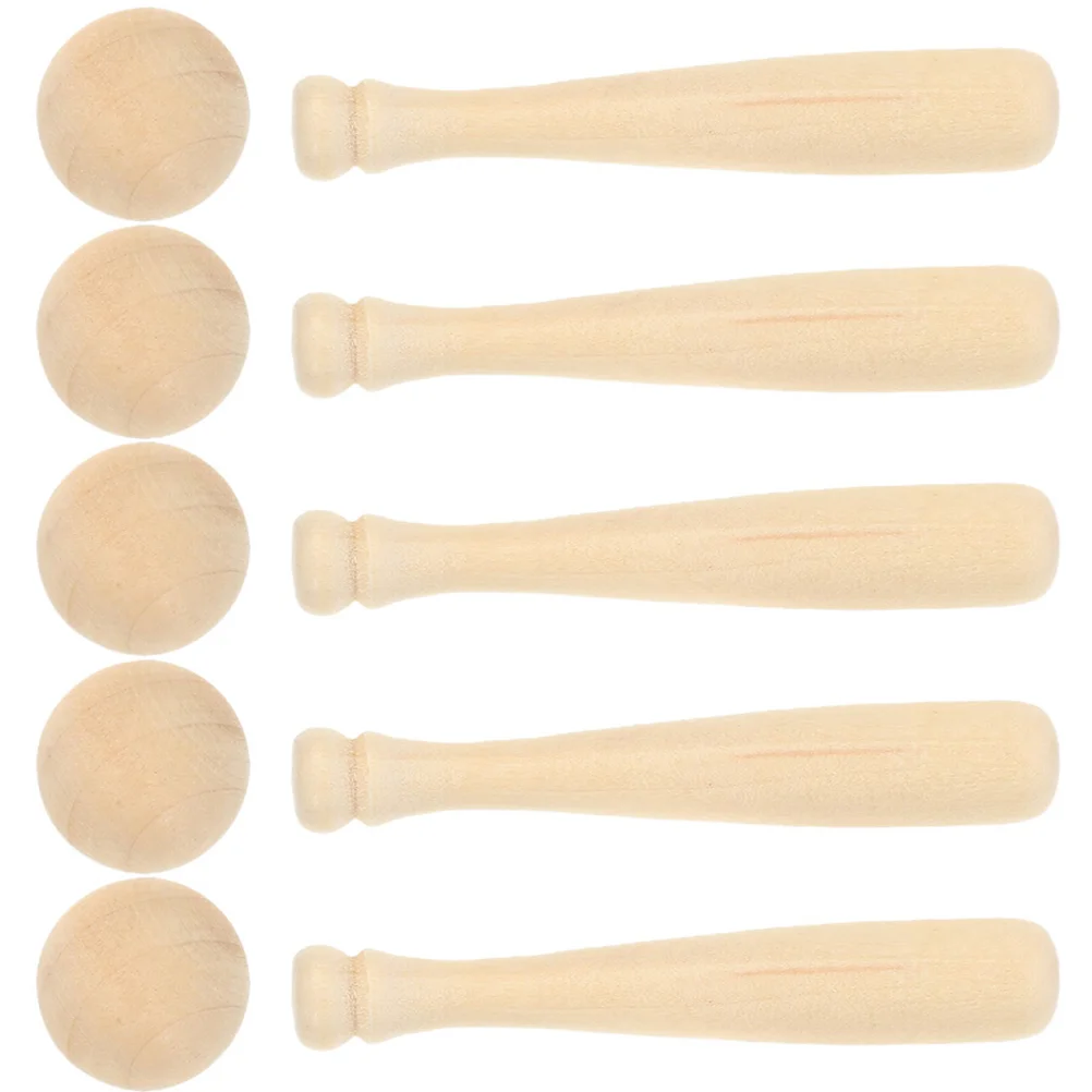 

Wood Baseball Bats Wooden Mini Unfinished Crafts Small DIY Coloring Graffiti Miniature Kit
