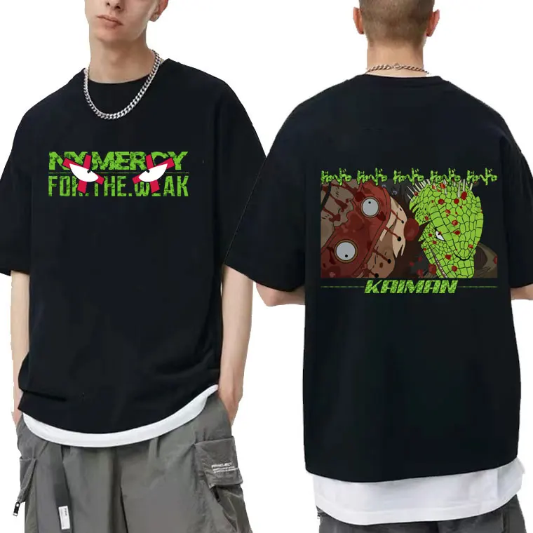 

Hot New 90s Anime Dorohedoro Kaiman Double Sided Print Tshirt Men Women Fashion Creativity Tee Short Sleeve Regular Man T Shirts