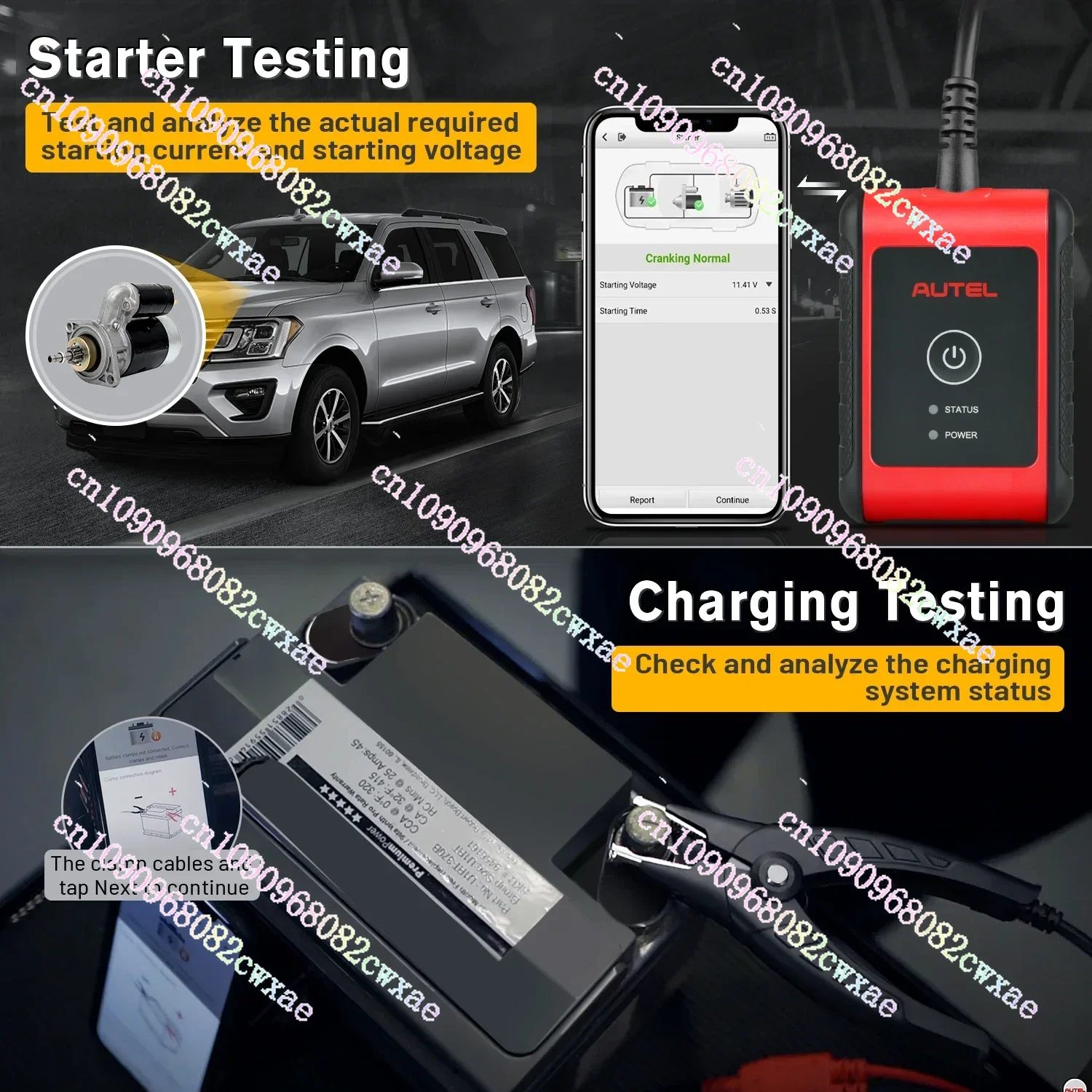 Новый оригинальный инструмент для анализа автомобильной батареи и