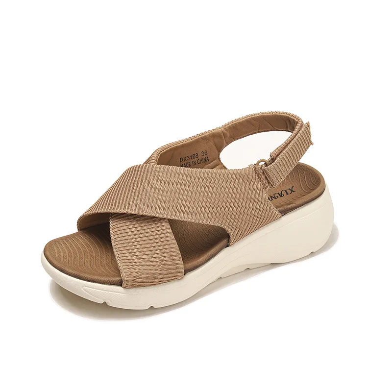 Удобная женская обувь женские сандалии большой размер 2025 летние сабо на каблуке