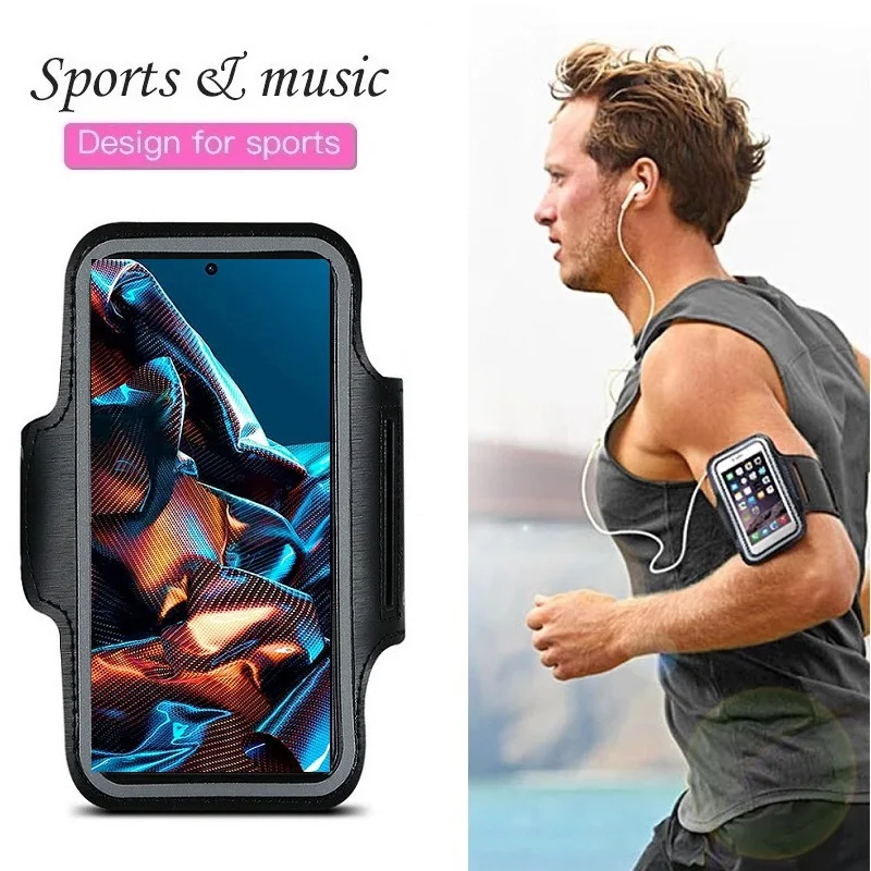 

Armband Arm Sleeve Sports Running Phone Holder Bracelet Mobile Phone Arm Band Case Bag for Poco X5 Pro X4 GT X3 Pro NFC GT
