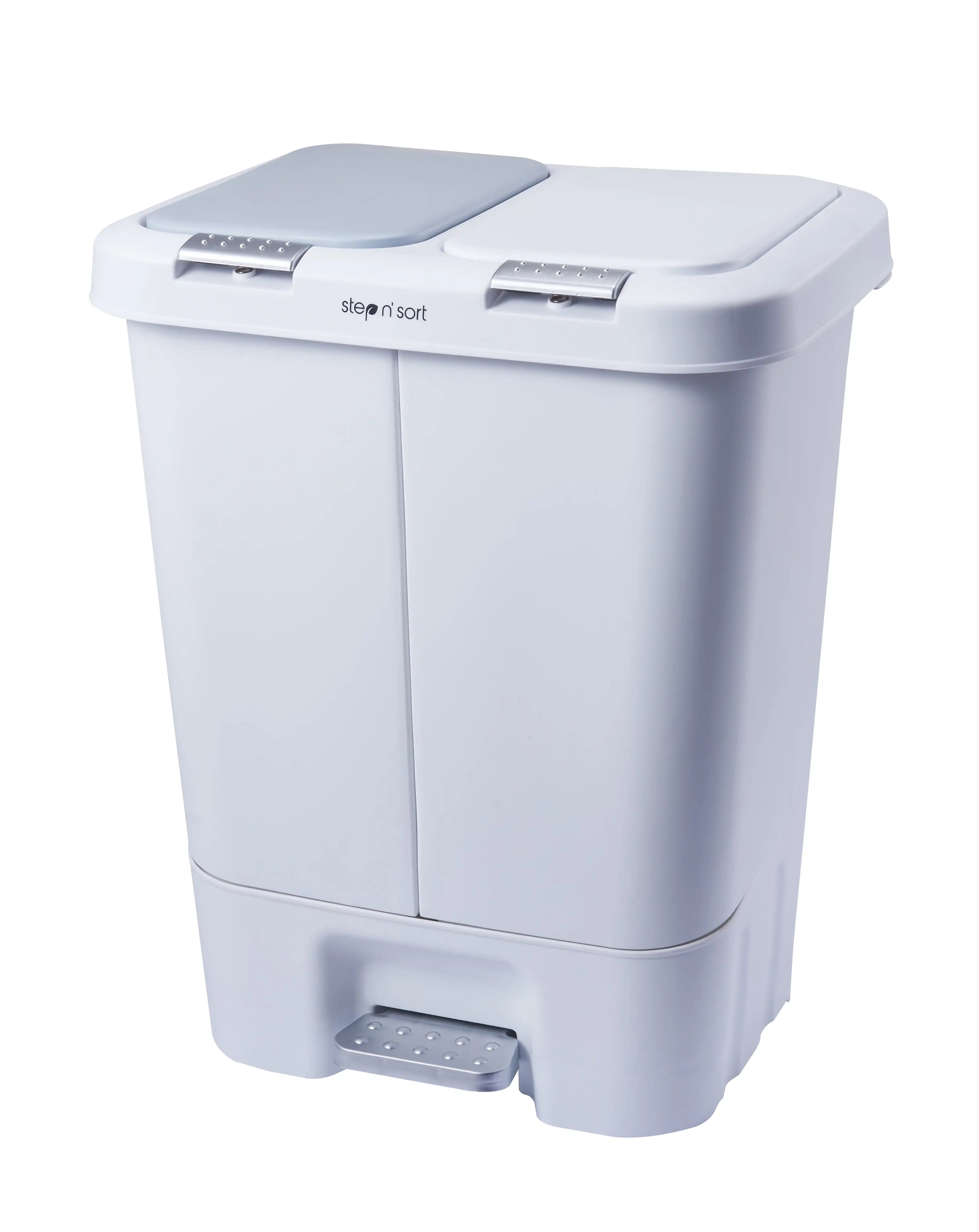 

Step N’ Sort 11 gal 2 Compartment Trash & Recycling Bin Kitchen Garbage Can White