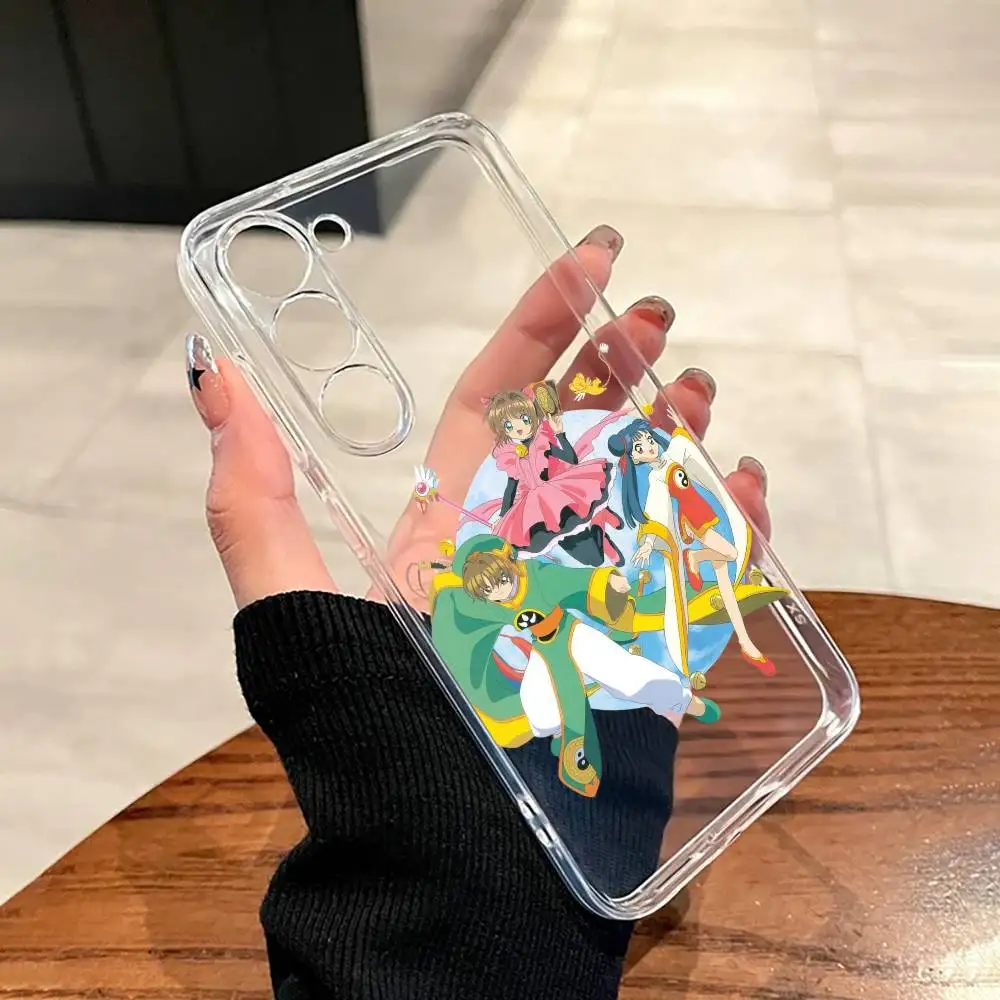 Чехол для телефона с изображением аниме C-Cardcaptor Sakura для Samsung A10,12,20,21S,30,31,40,50,51,52,70,71, прозрачный чехол (art.: 3920dc7ae5873) - 3920dc7ae5873