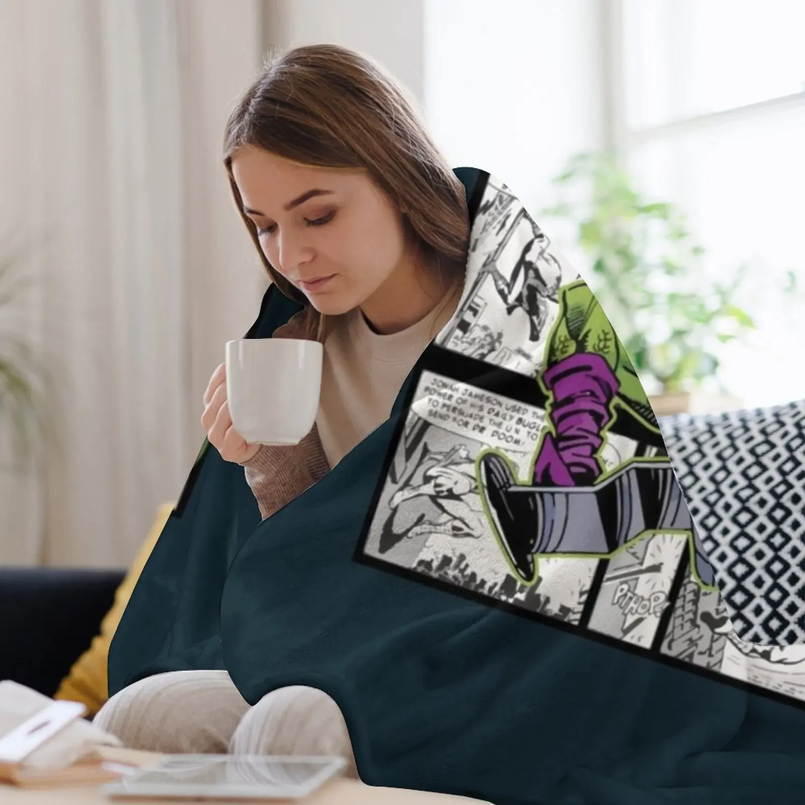 Одеяло с зеленым гоблином брендовые флярные рождественские украшения одеяла