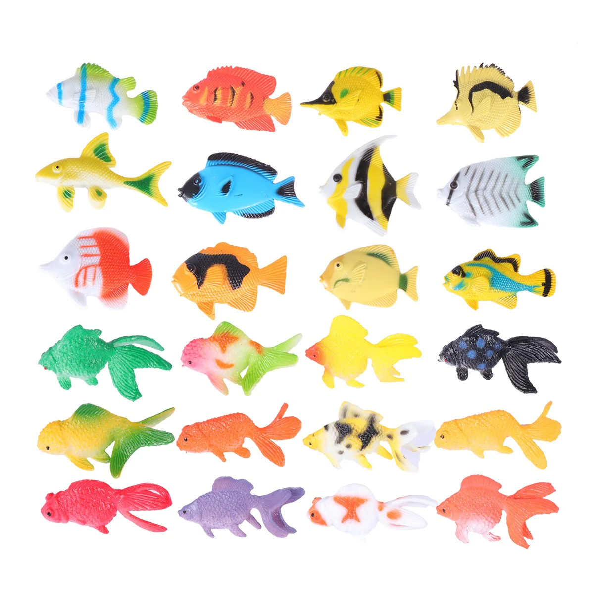 

24 шт. тропические фигурки, тропические Игрушки для малышей, морские фигурки, миниатюрные животные, развивающие игрушки