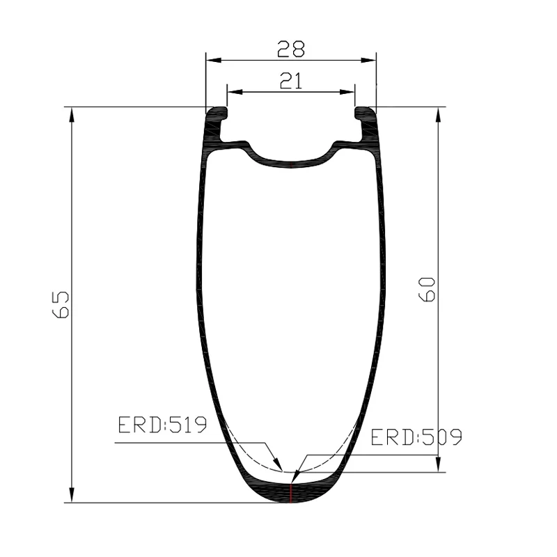 LIENGU 485 г 60 мм 65 волнистый карбоновый обод бескамерный дорожный велосипед 700 ширина