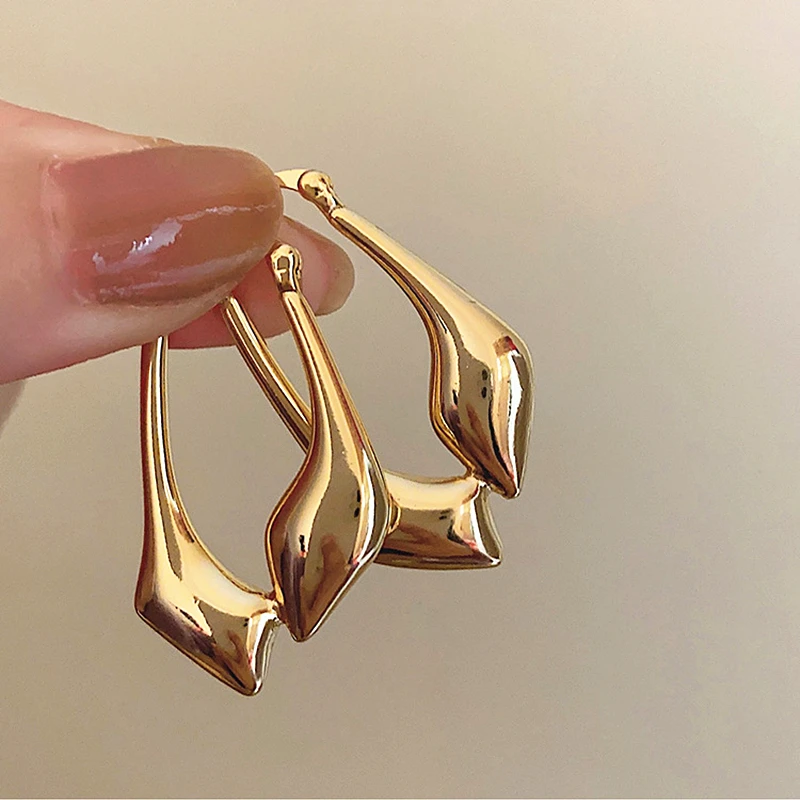 

Europe and America New Trend Earrings Irregular Cone Water Drop Earrings for Women Daily Jewelry Pendant Gift