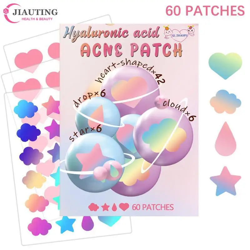 

3 Sheets Colorful Laser Invisible Acne Removal Pimple Patch Beauty Acne Tools Pimple Acne Concealer Face Spot Scar Care Stickers