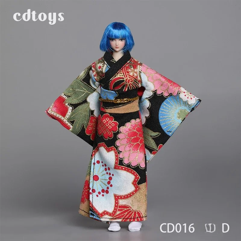 CD016 масштаб 1/12 кимоно для женщин-солдат с поясом костюм японская модель одежды 6