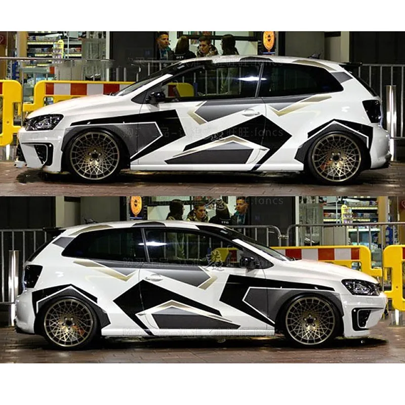 Camouflage Creative Car Whole Body Stickers And Decals Automobiles Car Accessories For   Golf 7 4 5 6 MK4 MK7 Polo
