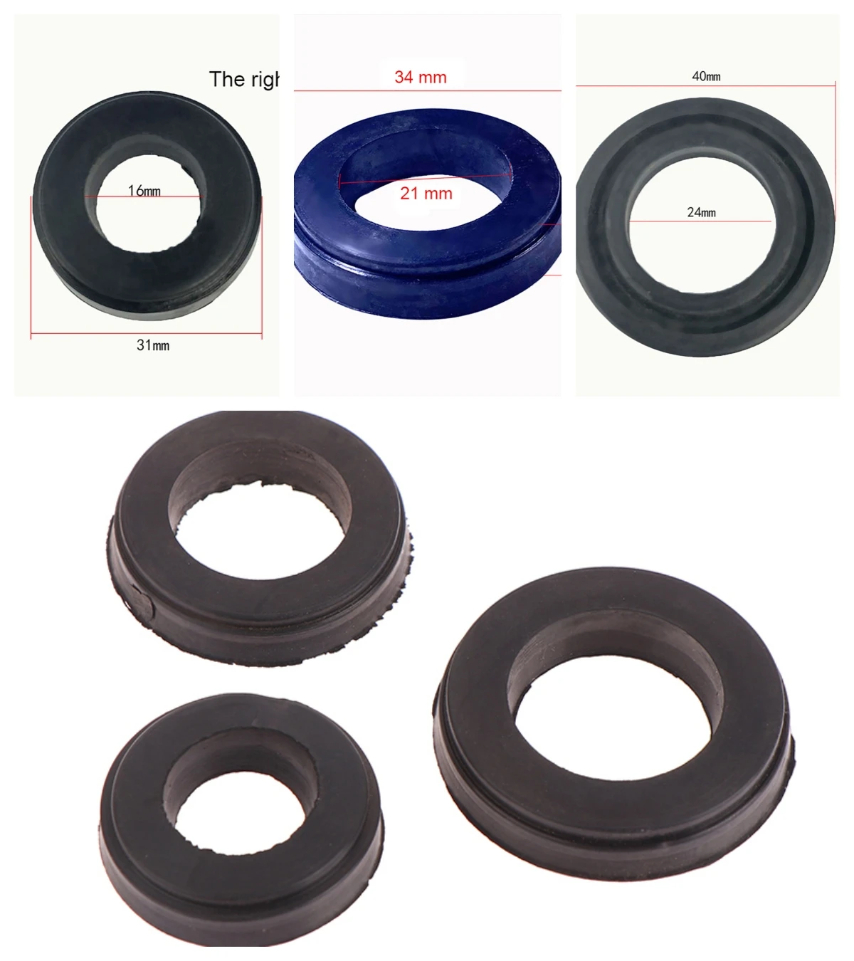 

Horizontal 2T 3T Jack Big Leather Bowl Oil Seal Rubber Ring Seal Ring Black Leather Bowl Repair Accessories