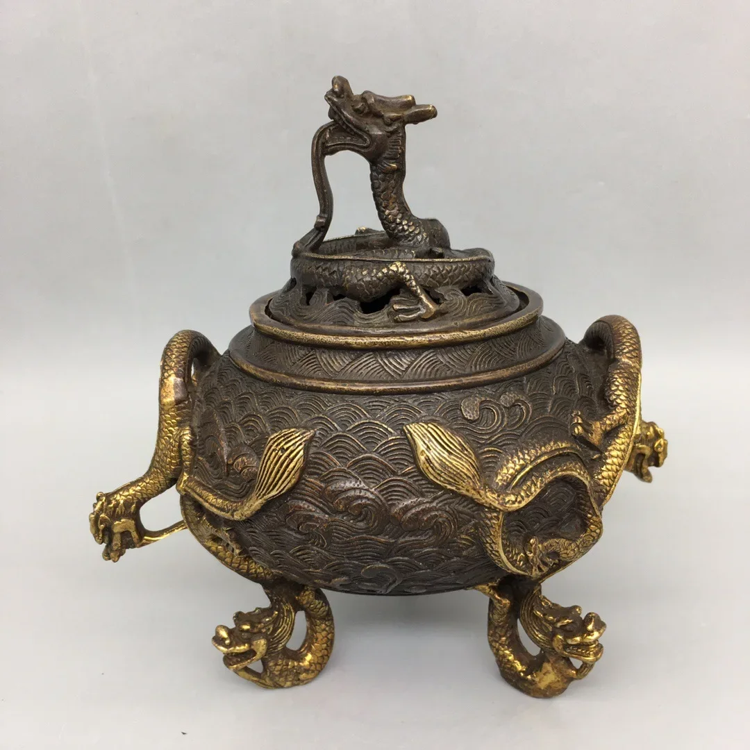 Металлический штатив курильница-дракон украшение для дома офиса культуры и