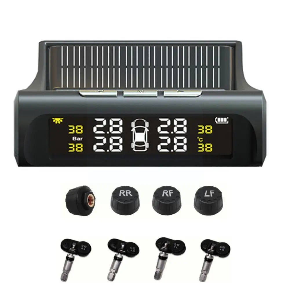 

Внешняя система контроля давления в автомобиле с ЖК-дисплеем