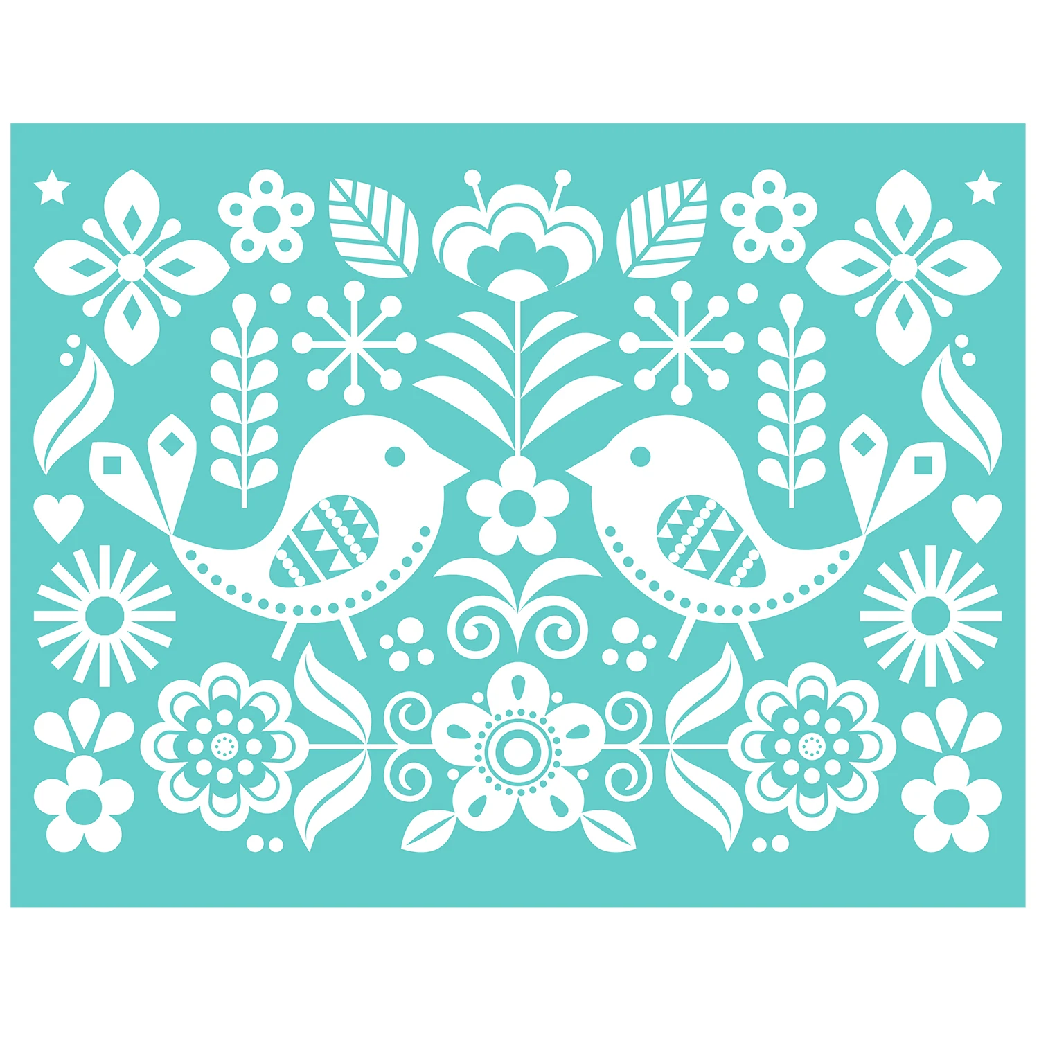 Многоразовый Набор Трафарет Для Шелкографии С Дизайном Птиц Печати В Сумке