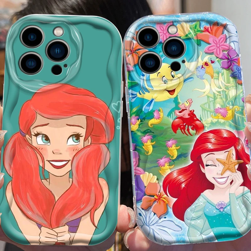 Чехол для телефона из ТПУ с рисунком Русалочки Принцессы Диснея Apple iPhone 15 14 13 12 11 XS