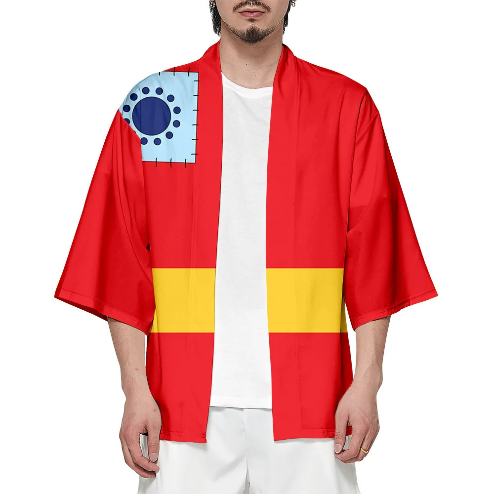 Аниме ONE PIECE Wafuku Monkey D Luffy кимоно Санджи косплей плащ с принтом юката кардиган
