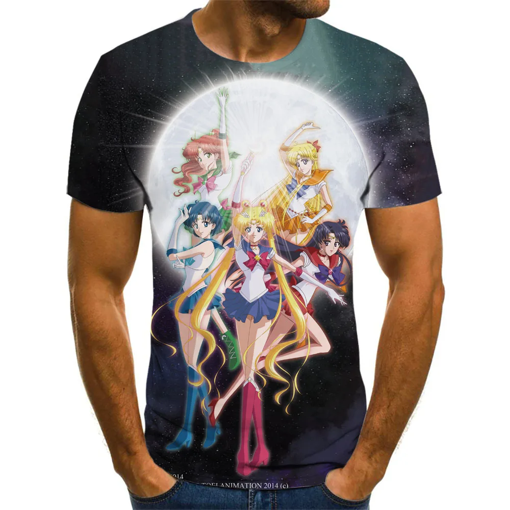 

Sailor Moon 3D Printed Summer Casual T-shirt Men's and Women's Clothes, Fashion Trends, Quick Drying, Quality, Oversized T-shirt