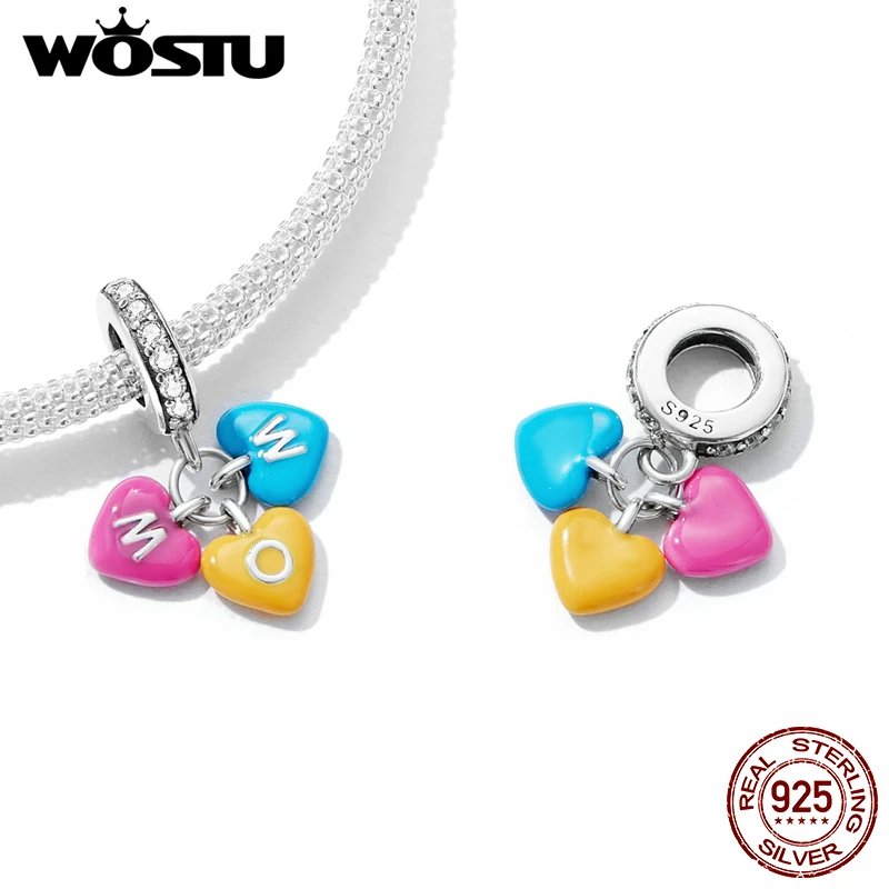 Подвеска из серебра 925 пробы в виде сердца радуги конфет мам |