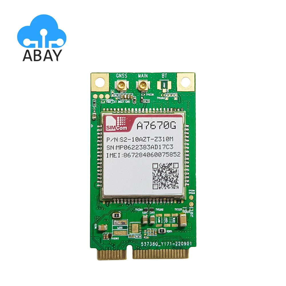 

SIMCOM A7670G MiniPCIE Global version LTE CAT1 Module Data only A7670G Module Core Board