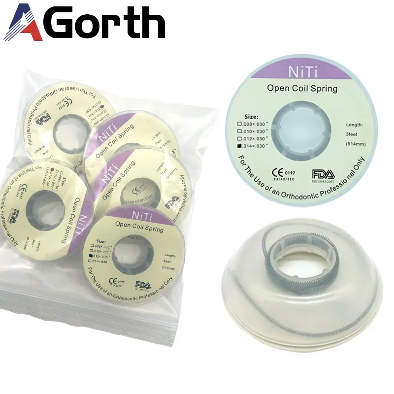 

1 Roll Dental Orthodontic Niti Open Coil Spring 3 Feet Orthodontic Bracket Materials 008/010/012/014' for Option Ortho Materials