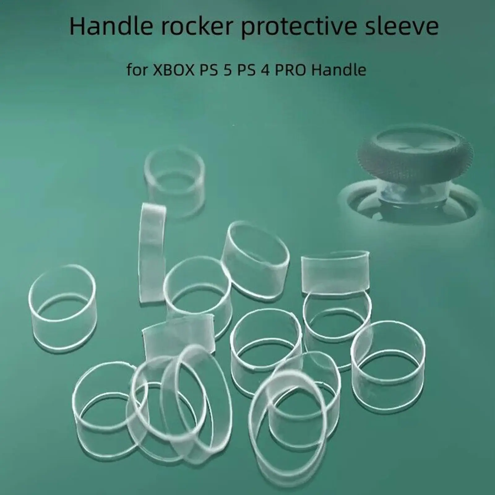 

4pcs Universal Rocker Cover For Ps5 Silicone Rubber Handle Protective Sleeve For Switch Pro One Series N8g9