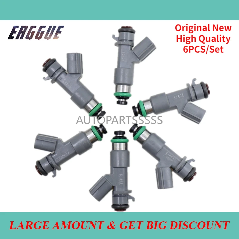 

6PCS/Set Original New 16450-R70-A01 16450R70A01 FJ982 159-1046 Fuel Injectors For Honda For Acura MDX TL TSX 3.5L 3.7L 2008-2016