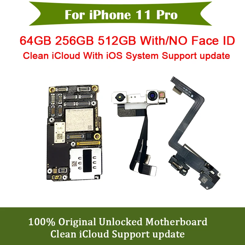 

Материнская плата для iPhone 11 Pro, чистая материнская плата iCloud с системой логической платы, полнофункциональная поддержка обновления, плоская...
