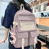 est new multipocket nylon women backpack female big waterproof portable school backpack for girl student schoolbag cool mochila