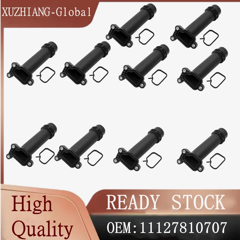 

10 шт. фланцевая труба охлаждающей жидкости, автозапчасти для обслуживания автомобиля 11127810707 для мини-дизельных двигателей