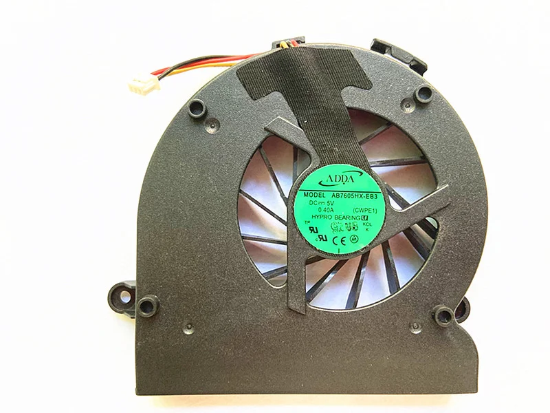 Новый ноутбук Процессор вентилятор охлаждения для BENQ A53 A53E Процессор охлаждающий вентилятор AB7605HX-EB3