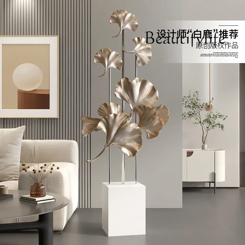 Большая гостиная Ginkgo biloba украшение для пола Современная Женская Роскошная