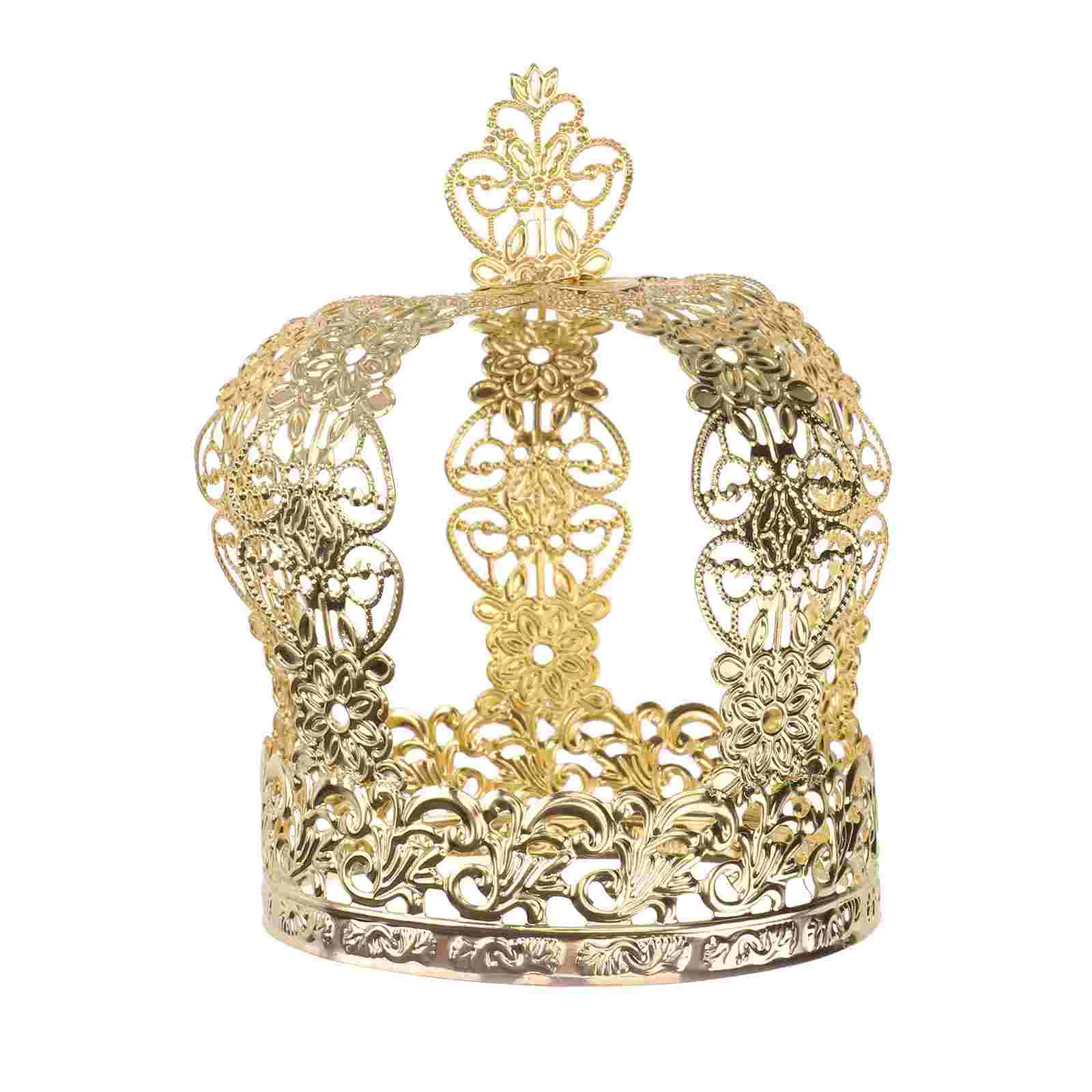 

Cake Toppergold Birthdaydecorations Tiaragirls Wedding Women Decoration Kids Party Cupcake Mini Boys Graduationtoppers