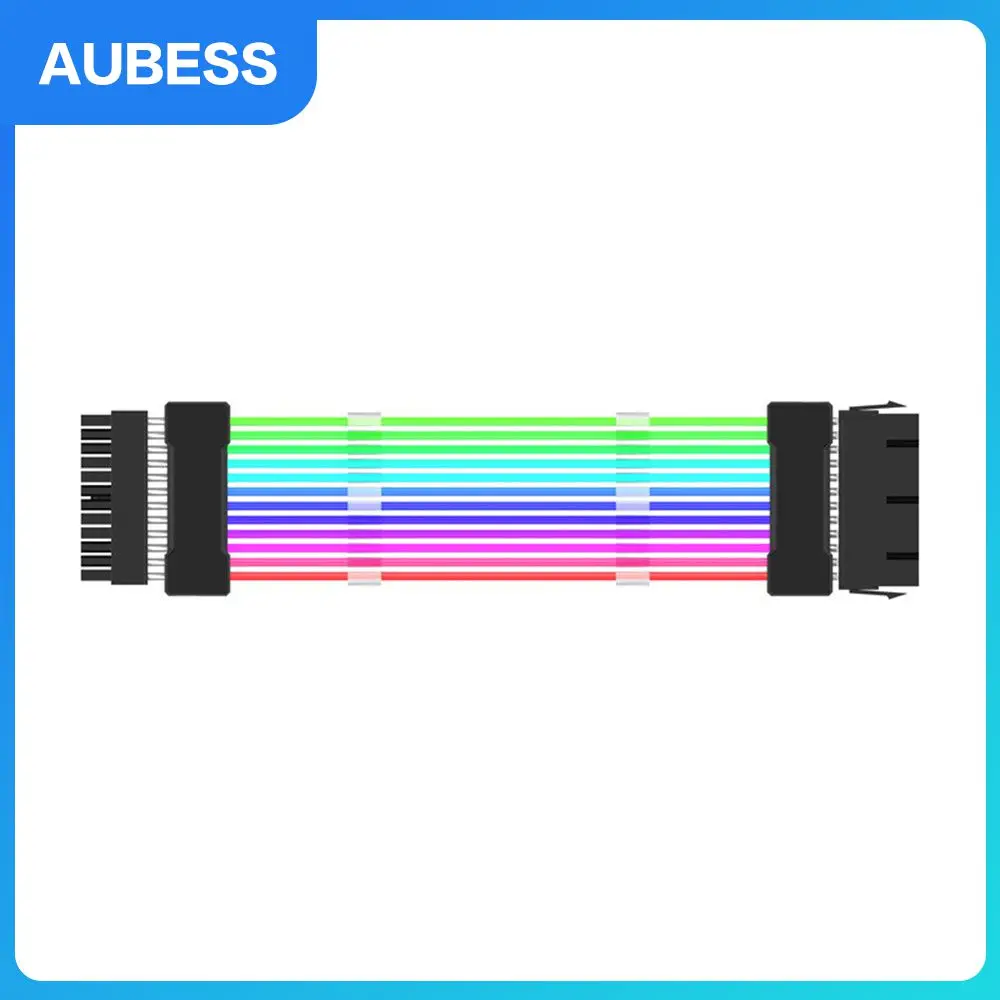 

Extension Cord Good Stability Black Motherboard Accessories Strong Transmission Performance High Texture Glow Extension Cord