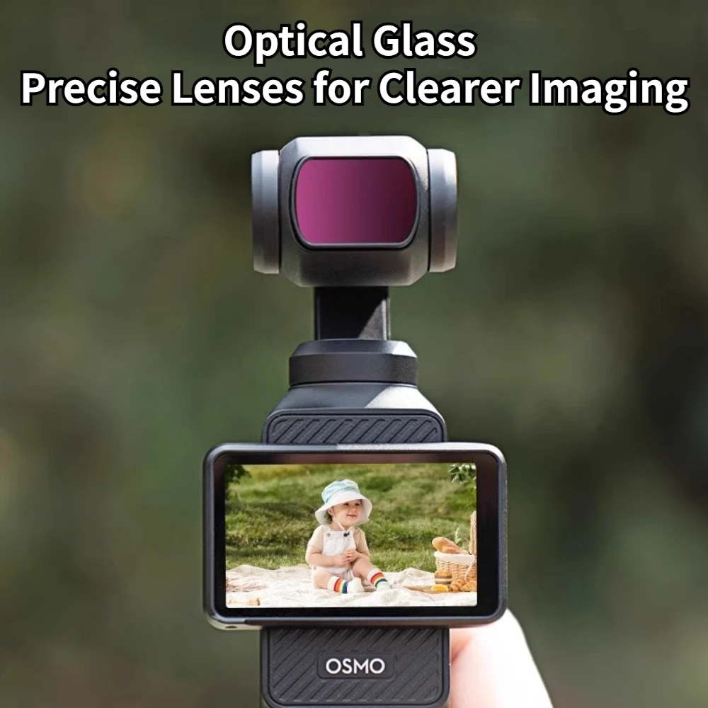 Магнитные фильтры для объективов камеры DJI Osmo Pocket 3 черные мягкие UV CPL ND