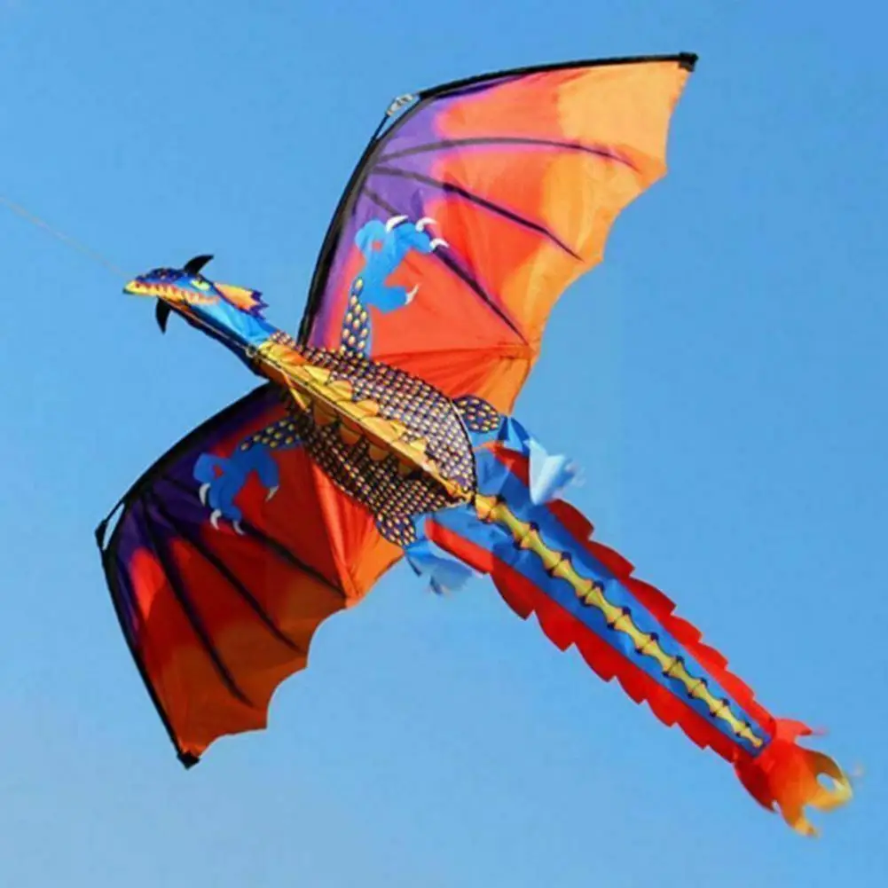 

Outdoor Colorful 3d Dragon Flying Kite And 100m Tailline Children's Dragon Toy Kite 3d M6c4