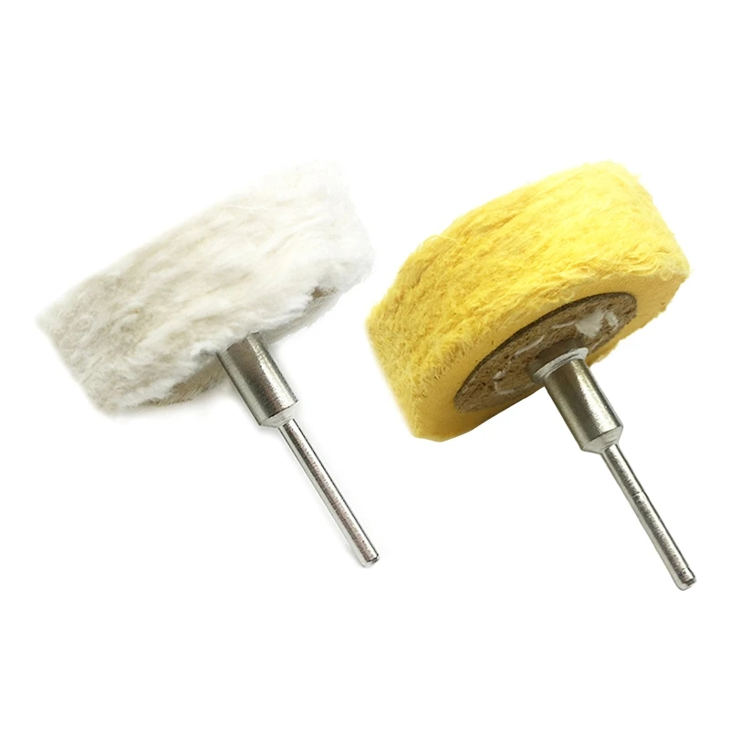 

Cloth Felt Grinding Sanding Head Abrasive Buffing Wheel 3mm Shank Cotton Thread Polishing mini Brush for dremel Dril