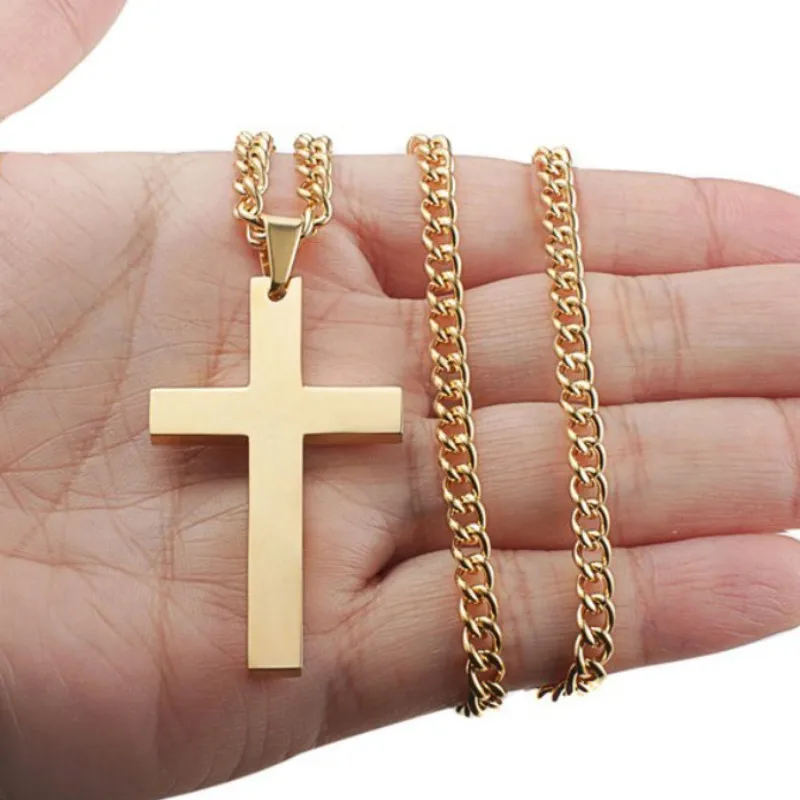

Creative Cross Pendant Necklace for Women Vintage Clavicle Chain Fashion Jewelry