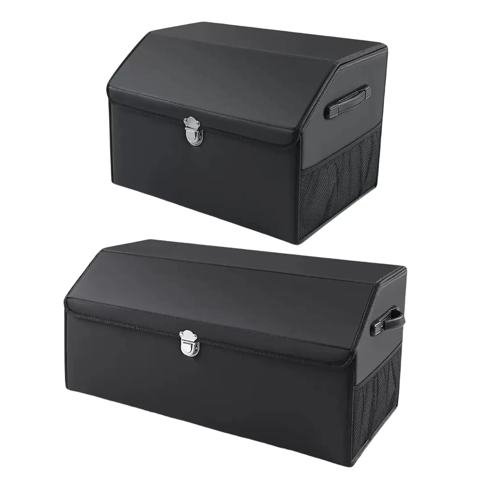 

Multipurpose Collapsible Car Trunk Organizer with Lid for Sedan Cars