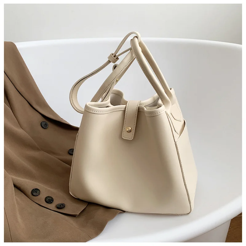 

Вместительная большая сумка, женская сумка, новинка 2022, трендовая текстурная сумка на одно плечо для весны и осени, сумка-тоут для пожилых