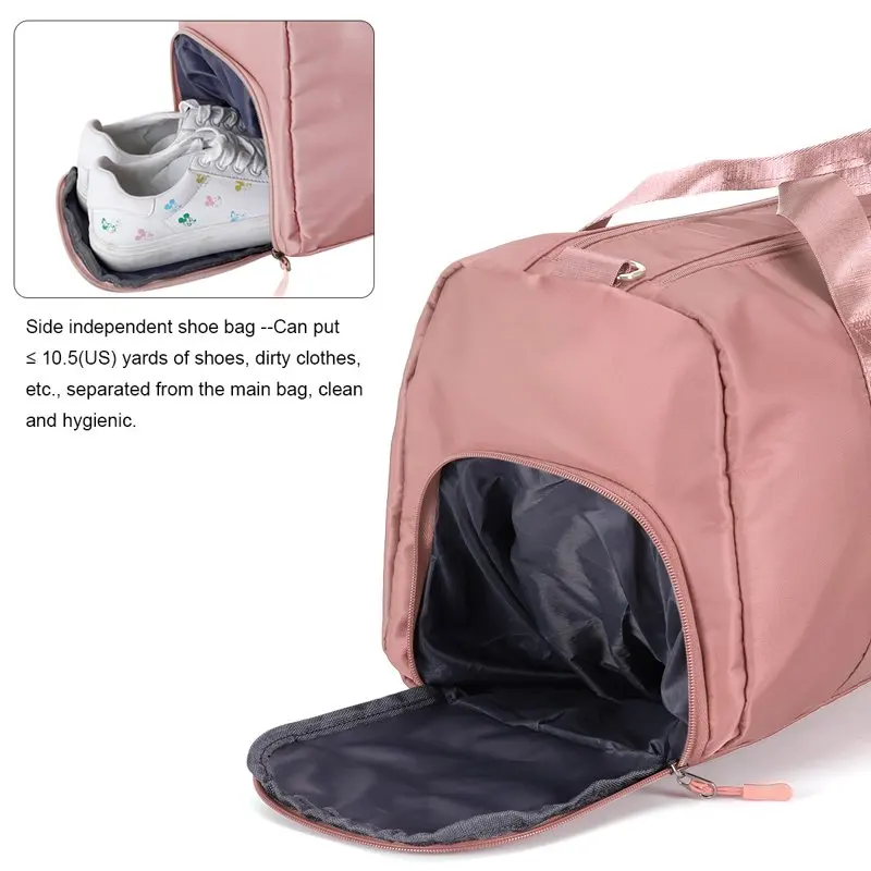Sports Gym Bag Travel Duffel Bag with Dry Wet Pocket & Shoes Compartment for Women and Men